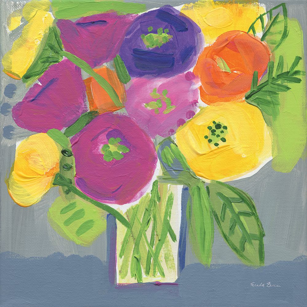Colorful Bouquet art print by Farida Zaman for $57.95 CAD