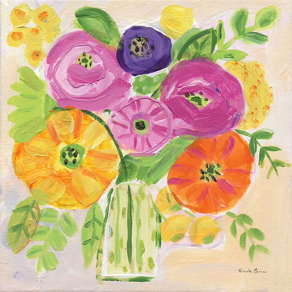 Sunny Day Bouquet art print by Farida Zaman for $57.95 CAD