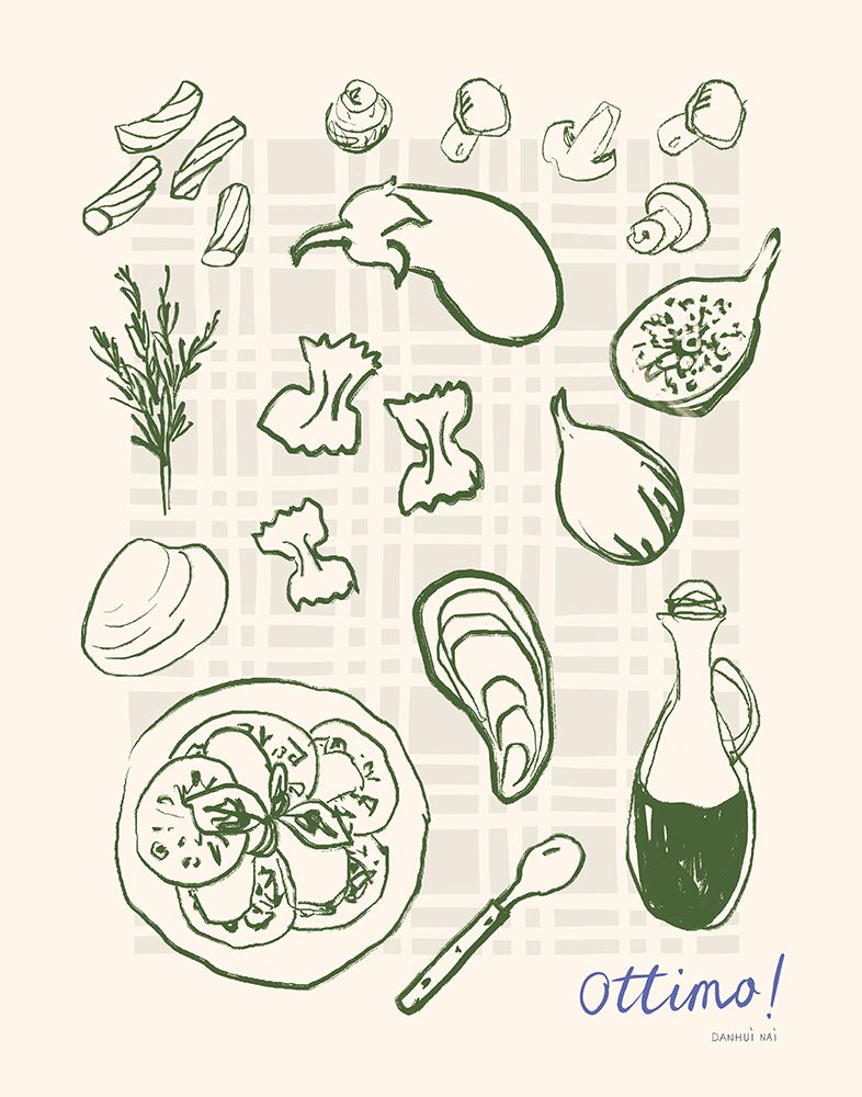 Italian Dinner II art print by Danhui Nai for $57.95 CAD