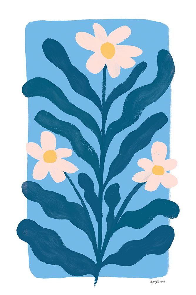 Scandi Flowers I art print by Becky Thorns for $57.95 CAD