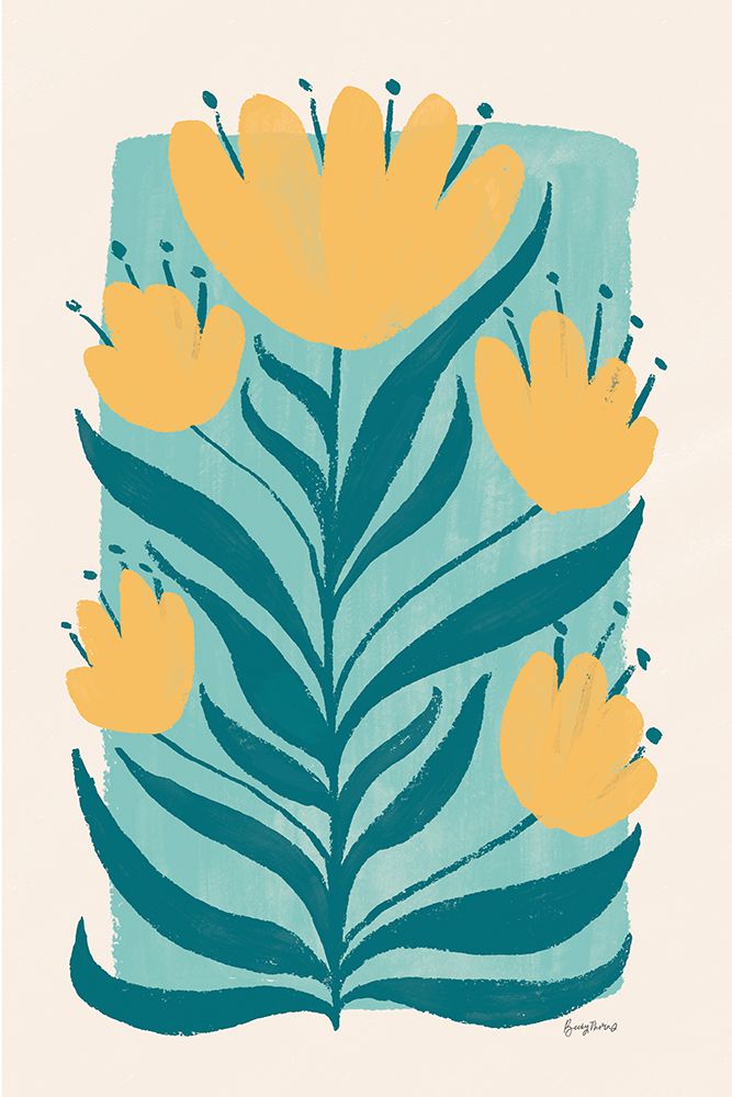 Scandi Flowers II art print by Becky Thorns for $57.95 CAD