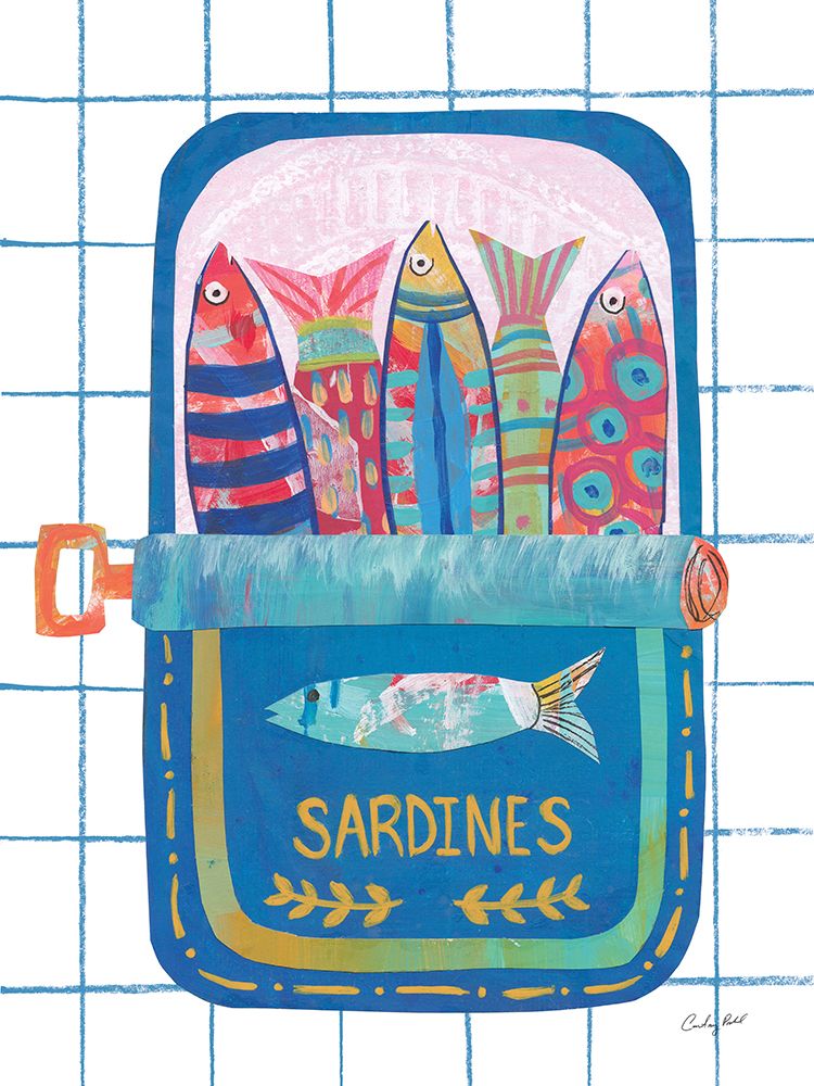 Silly Sardines I art print by Courtney Prahl for $57.95 CAD