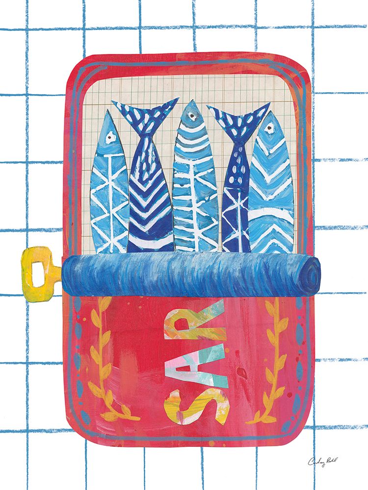 Silly Sardines II art print by Courtney Prahl for $57.95 CAD