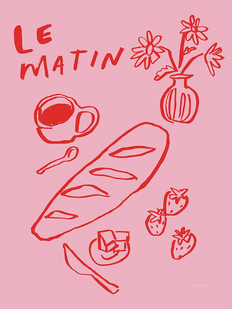 Breakfast Doodles II art print by Jenaya Jackson for $57.95 CAD
