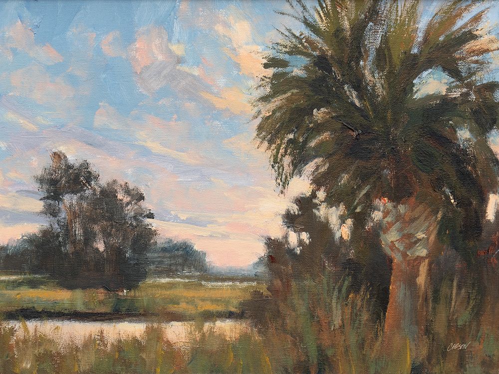 Palmetto Sunset art print by Carson Overstreet for $57.95 CAD