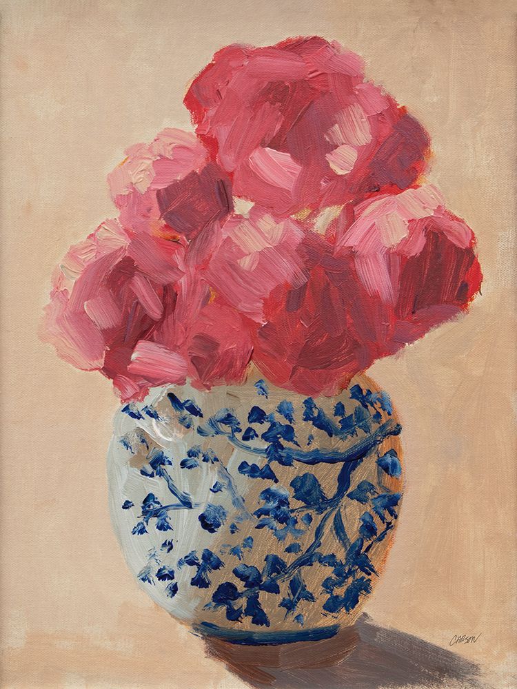 Peonies in Chinoiserie Vase art print by Carson Overstreet for $57.95 CAD
