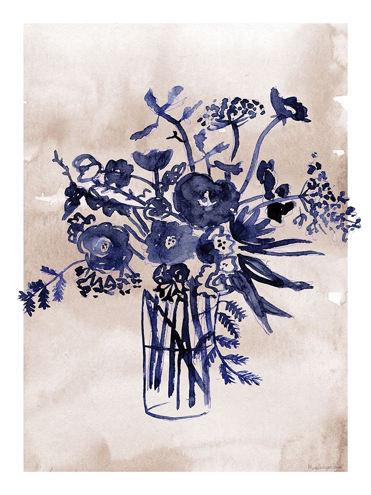 Beautiful Bouquet I Watercolor art print by Mercedes Lopez Charro for $57.95 CAD