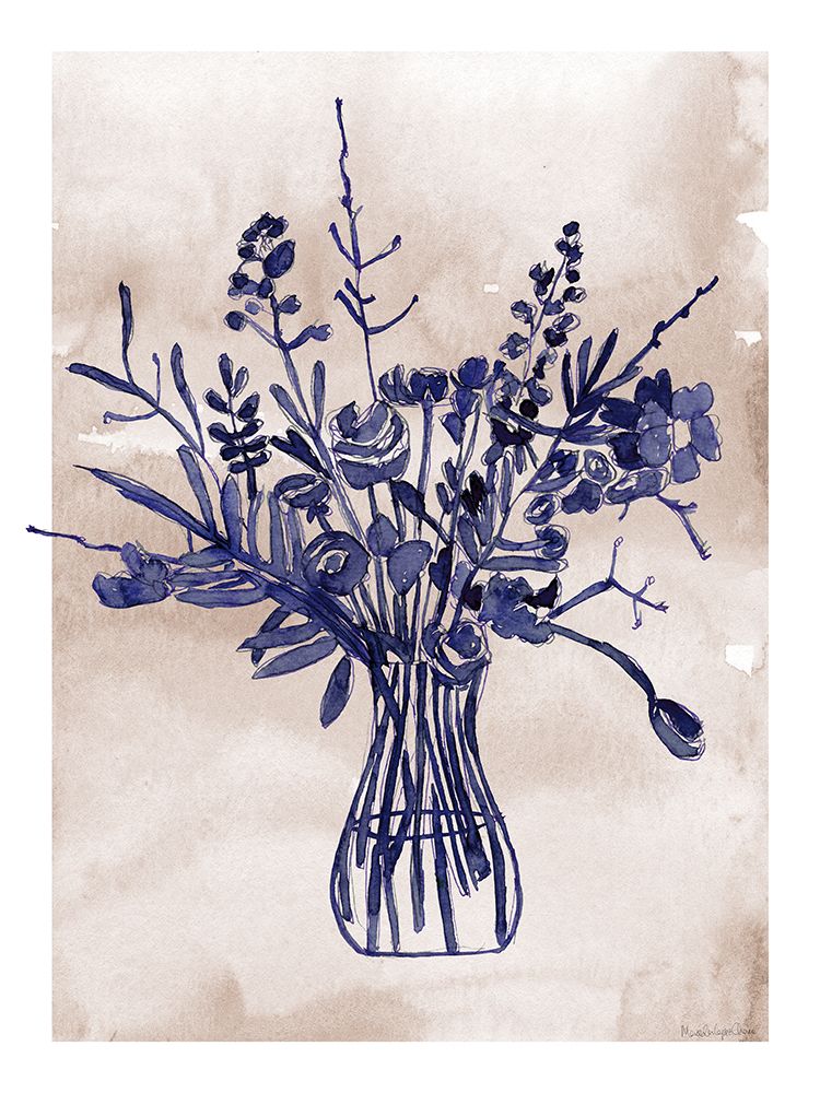 Beautiful Bouquet II Watercolor art print by Mercedes Lopez Charro for $57.95 CAD