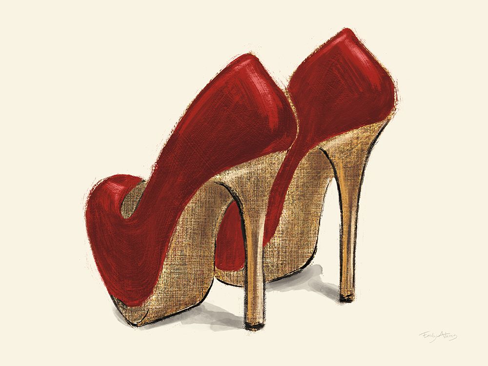 Shoe Fetish Red art print by Emily Adams for $57.95 CAD