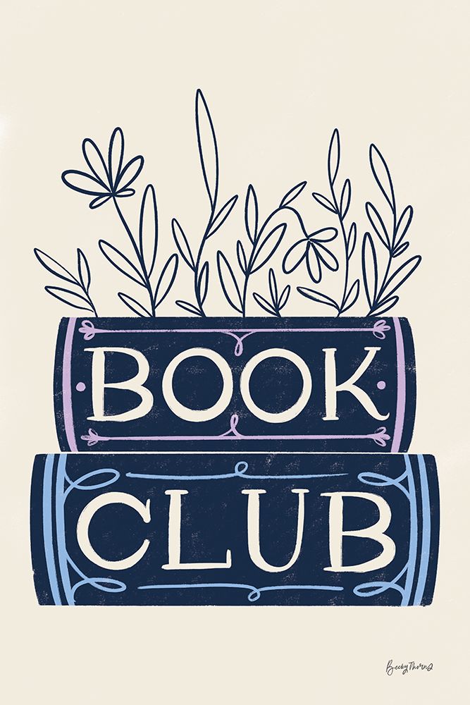 Bookish Blue II art print by Becky Thorns for $57.95 CAD
