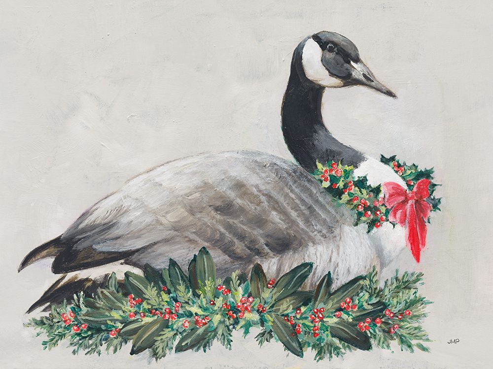Christmas Goose art print by Julia Purinton for $57.95 CAD