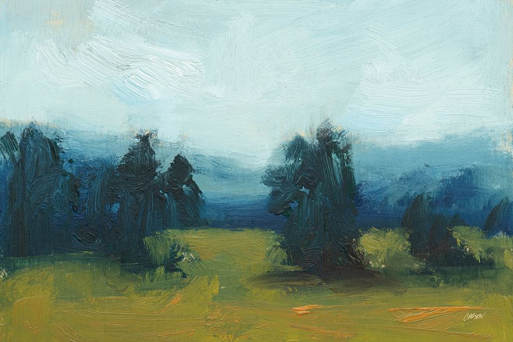 Fields and Mountains art print by Carson Overstreet for $57.95 CAD