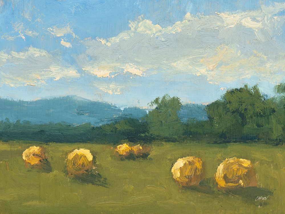 Pastoral Hay Bales art print by Carson Overstreet for $57.95 CAD