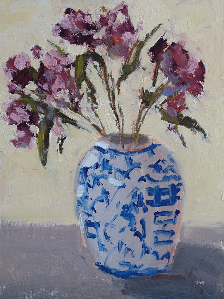 Pretty Blooms in Chinoiserie Pot art print by Carson Overstreet for $57.95 CAD