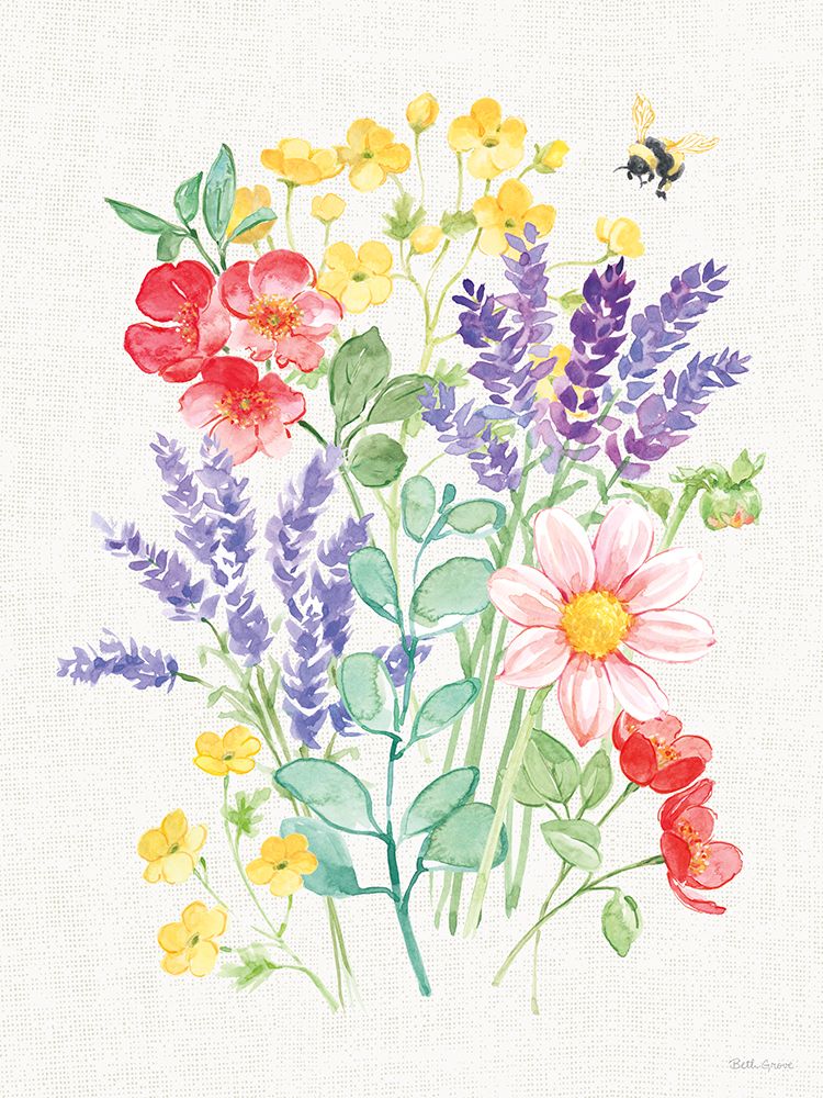 Fresh Floral II art print by Beth Grove for $57.95 CAD