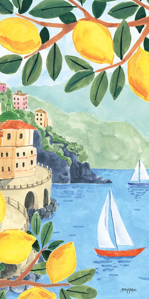 Mediterranean View II Panel art print by Jenaya Jackson for $57.95 CAD