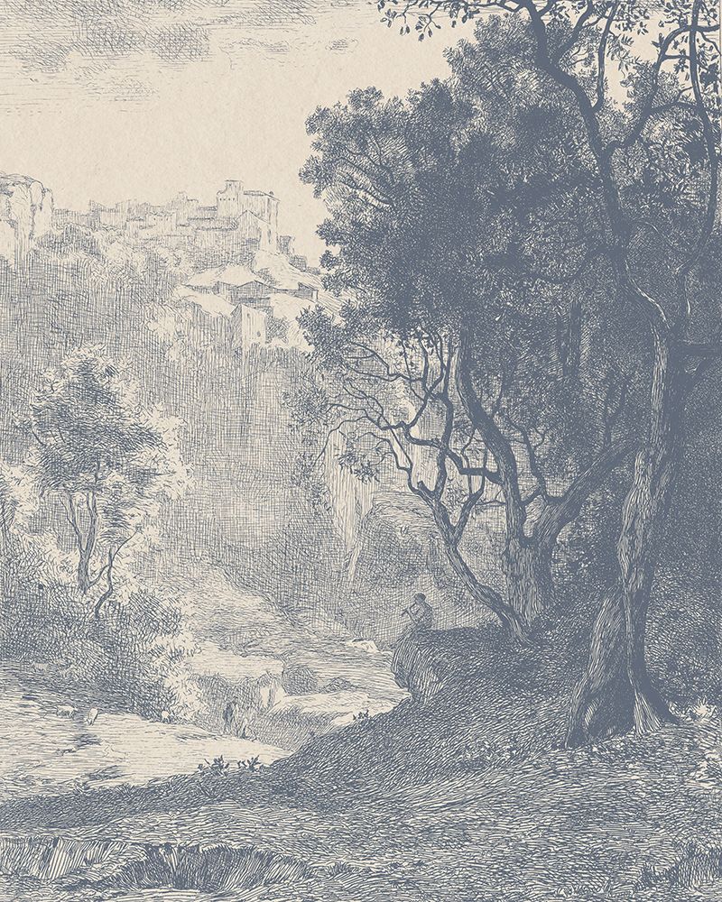 French Pastoral Etching II art print by Wild Apple Portfolio for $57.95 CAD