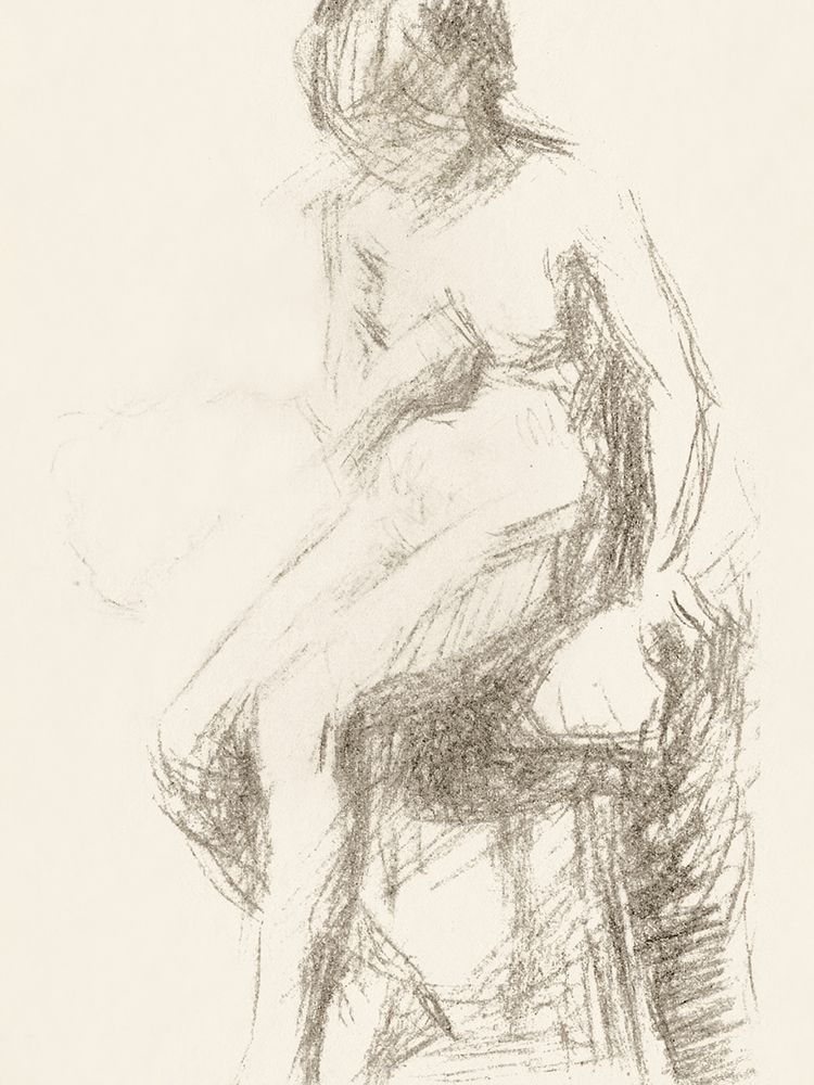 Vintage Nude Sketch art print by Wild Apple Portfolio for $57.95 CAD