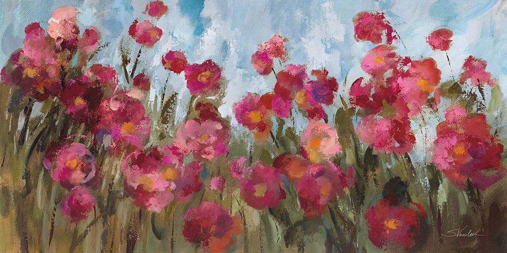 Magenta Garden v2 art print by Silvia Vassileva for $57.95 CAD