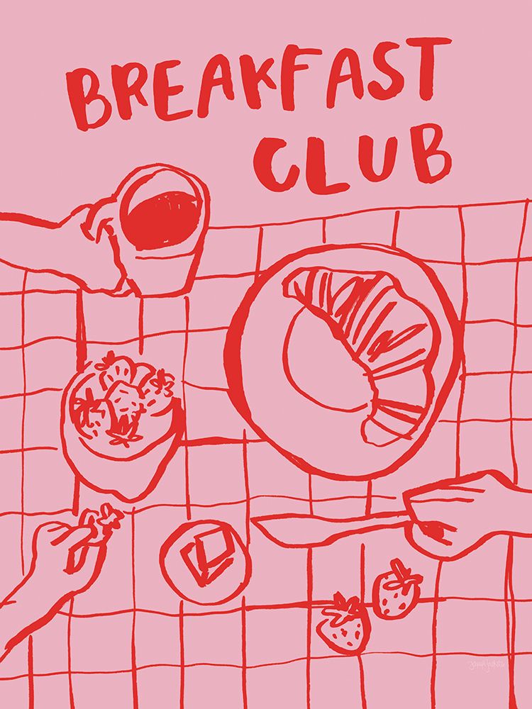 Breakfast Doodles III art print by Jenaya Jackson for $57.95 CAD