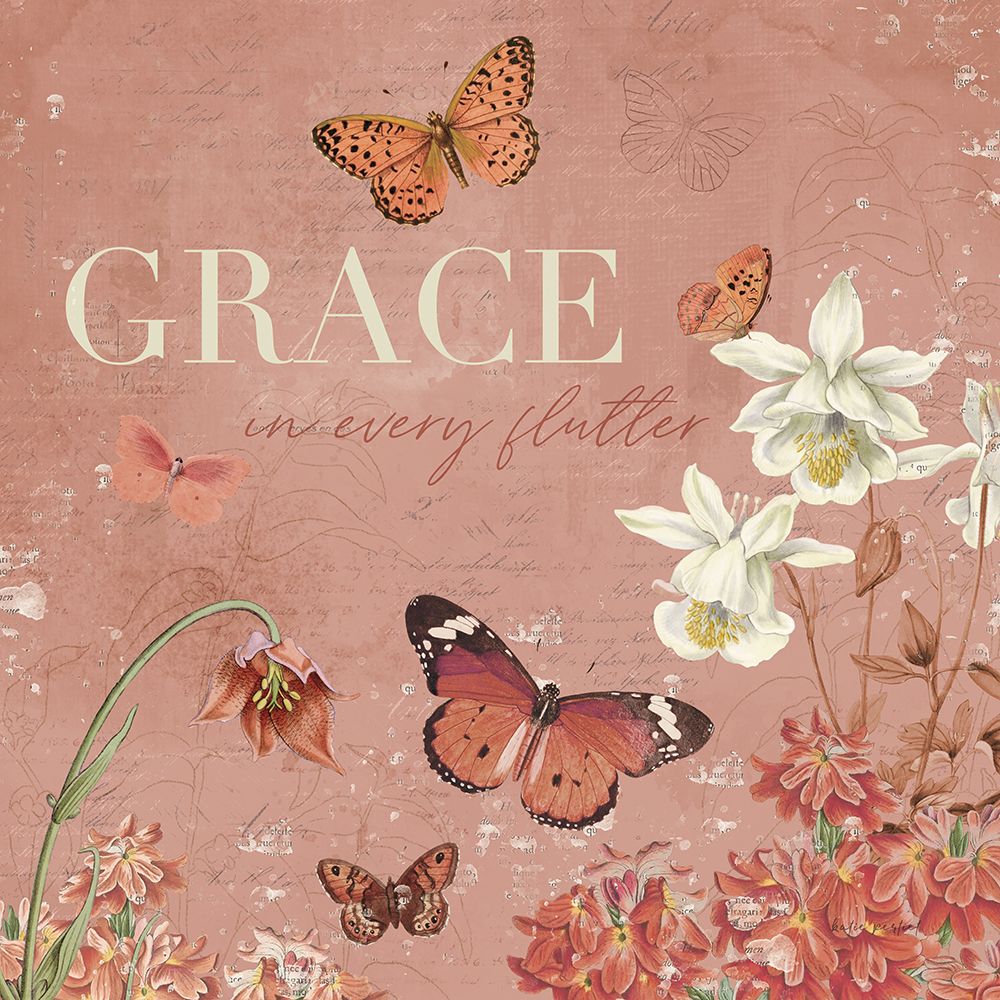 Flutter and Bloom II art print by Katie Pertiet for $57.95 CAD