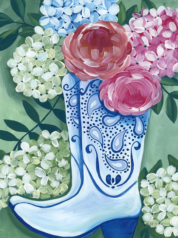 Southern Belle Cowgirl Boots art print by Yvette St. Amant for $57.95 CAD