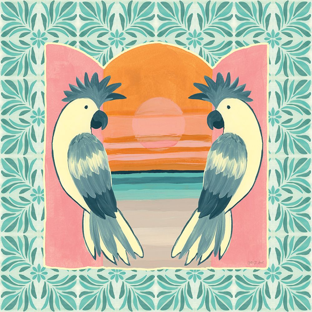Tropical Birds II art print by Yvette St. Amant for $57.95 CAD