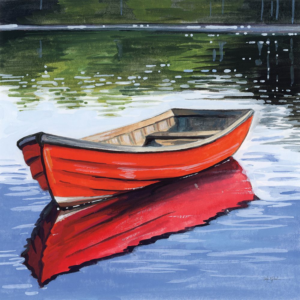 Fishing Boat on Still Water art print by Kate Jarvik Birch for $57.95 CAD