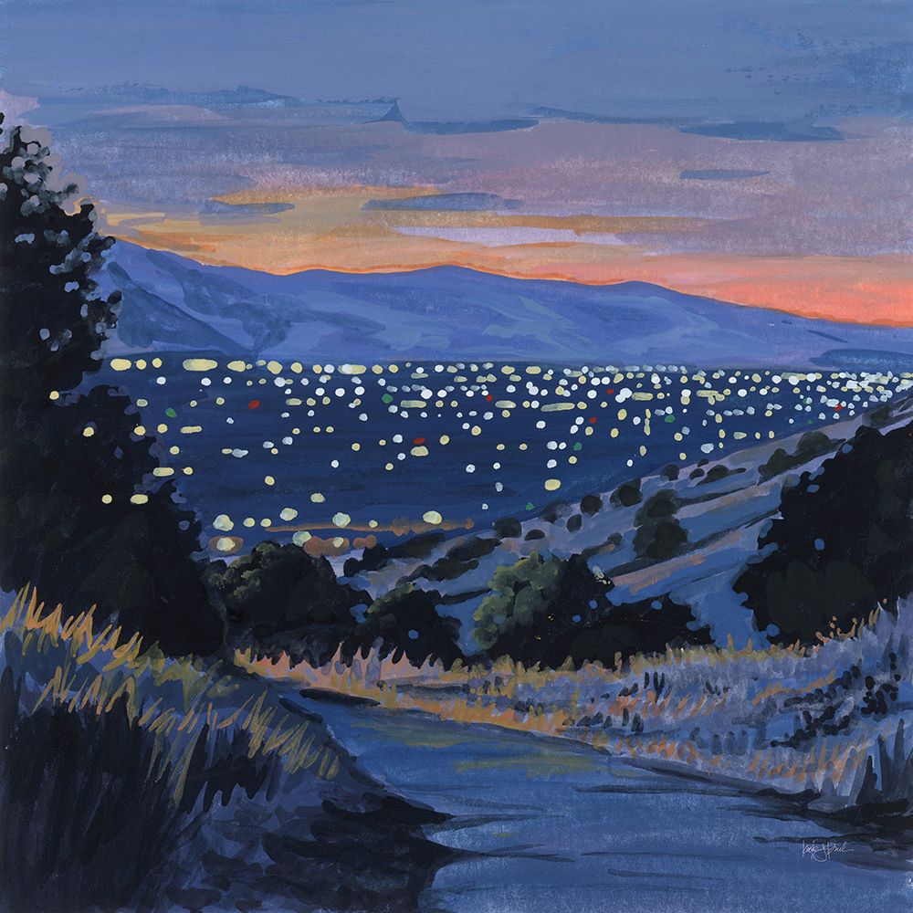 Desert City Lights at Dusk art print by Kate Jarvik Birch for $57.95 CAD