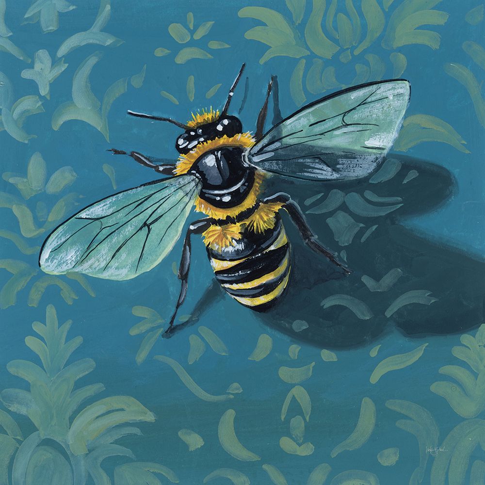 Bee on The Library Wall art print by Kate Jarvik Birch for $57.95 CAD