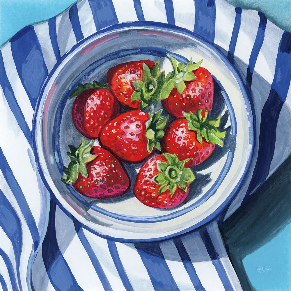 Fresh Picked Kitchen Strawberries art print by Kate Jarvik Birch for $57.95 CAD