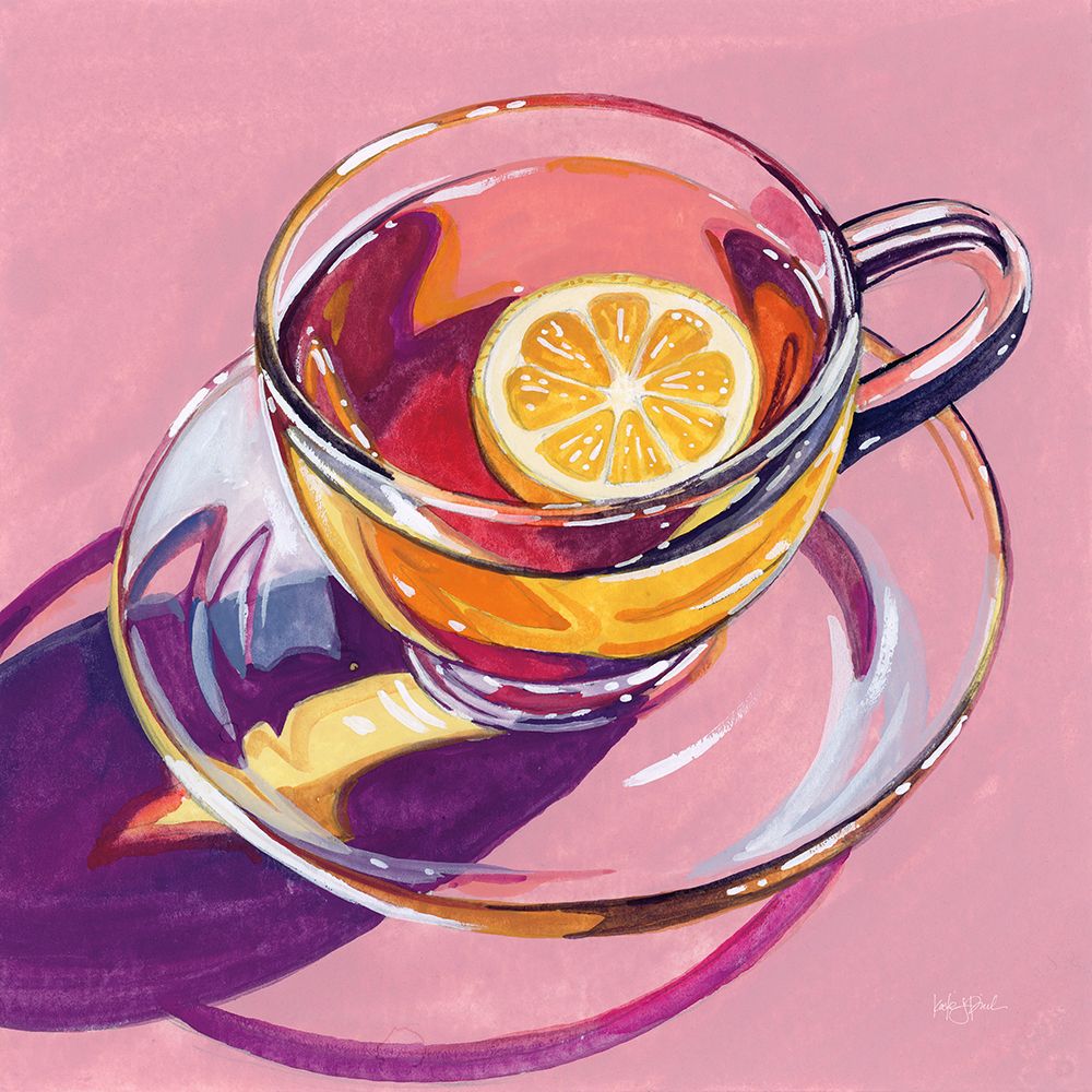 Clear Cup of Tea With Lemon art print by Kate Jarvik Birch for $57.95 CAD