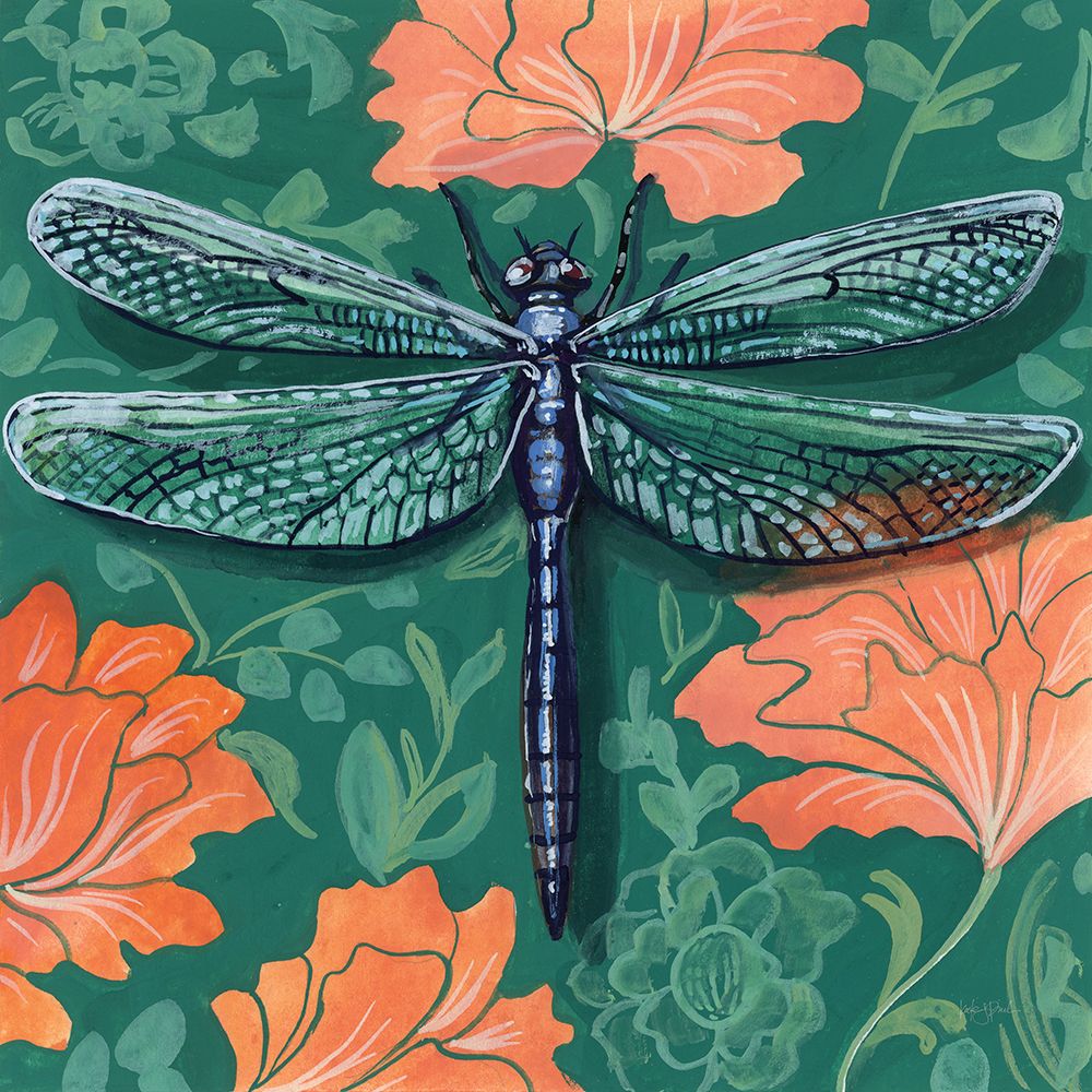 Dragonfly on The Wall art print by Kate Jarvik Birch for $57.95 CAD