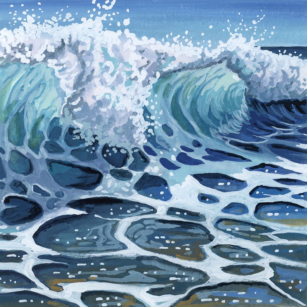 Crashing Waves on Beach art print by Kate Jarvik Birch for $57.95 CAD