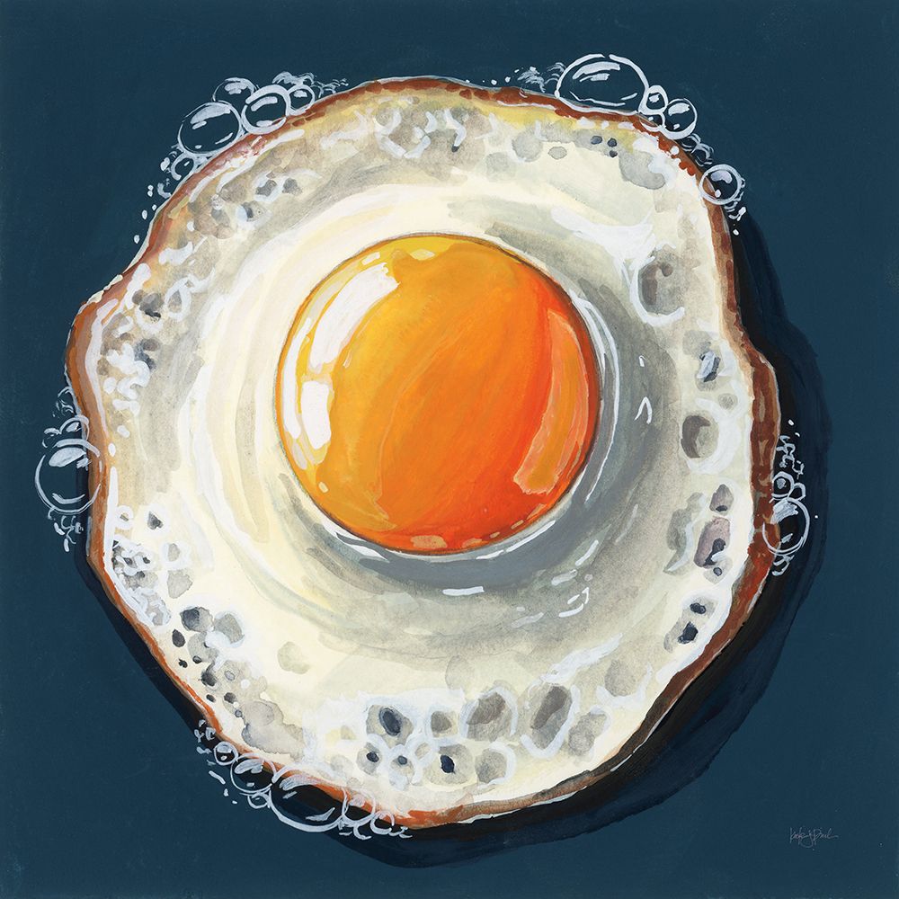 Perfect Fried Egg art print by Kate Jarvik Birch for $57.95 CAD
