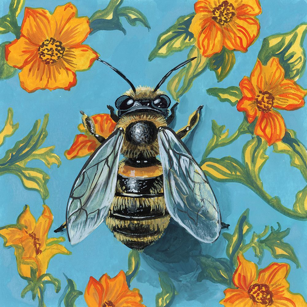 Honeybee on The Wall art print by Kate Jarvik Birch for $57.95 CAD