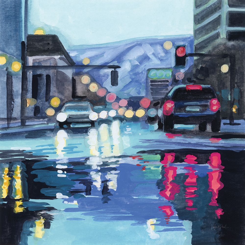 Rainy Road Late Afternoon art print by Kate Jarvik Birch for $57.95 CAD