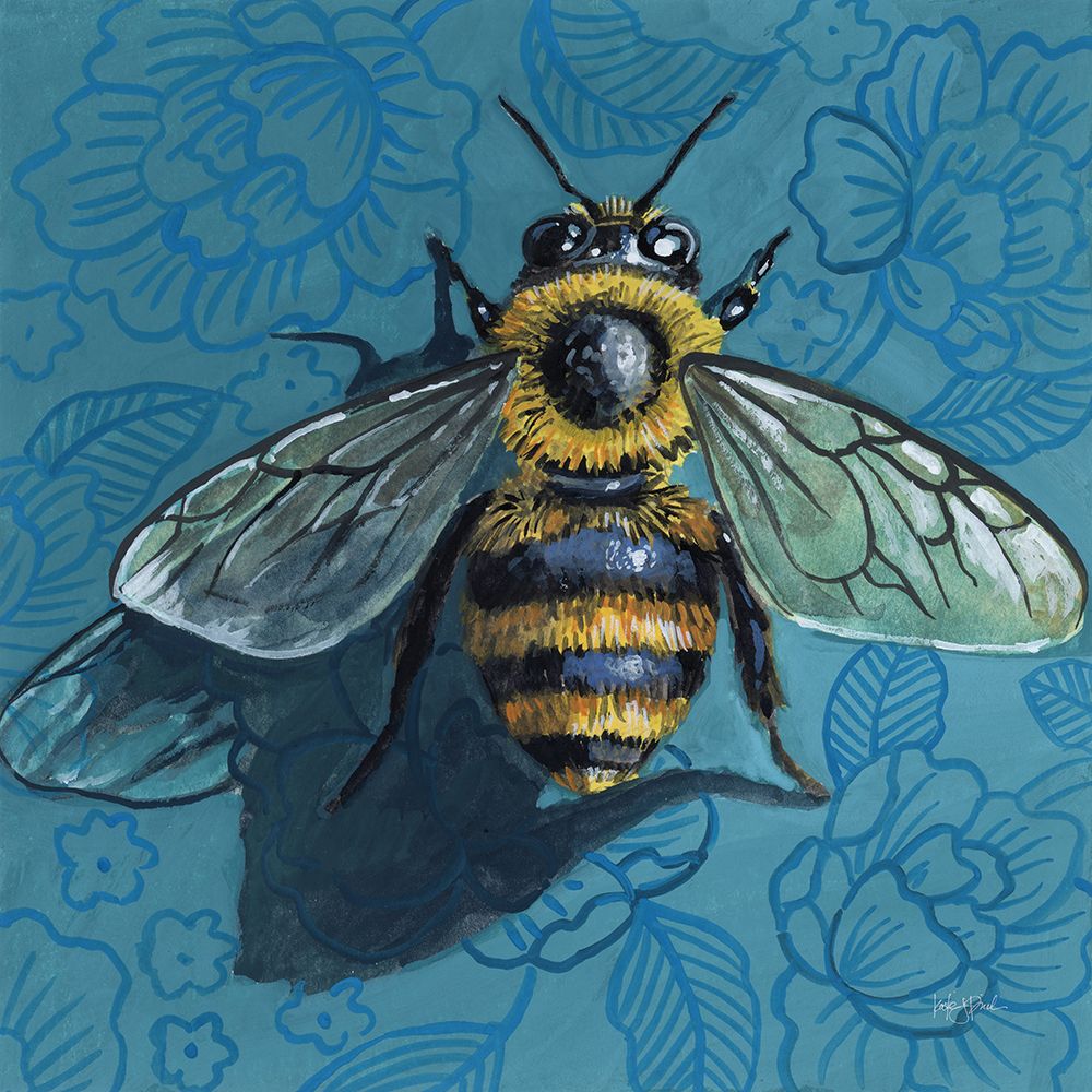 Eavesdropping Bee art print by Kate Jarvik Birch for $57.95 CAD