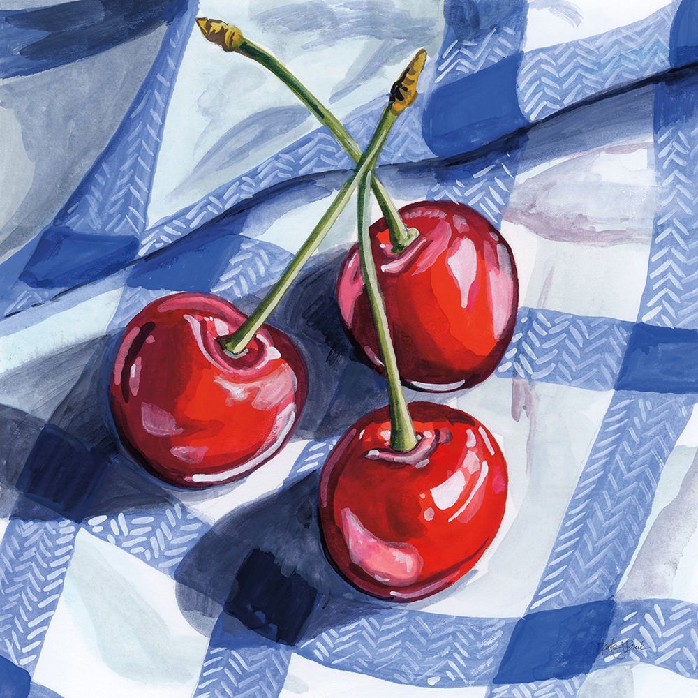 Three Picnic Cherries art print by Kate Jarvik Birch for $57.95 CAD
