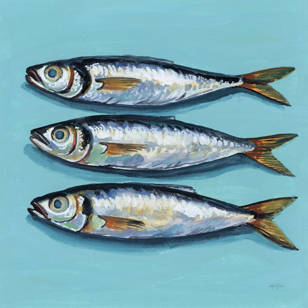Three Little Fishies art print by Kate Jarvik Birch for $57.95 CAD
