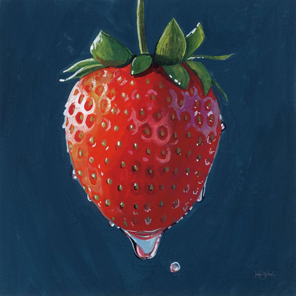 The Most Perfect Strawberry art print by Kate Jarvik Birch for $57.95 CAD