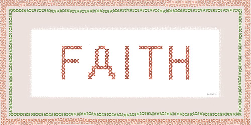 Faith Cross Stitch art print by Danhui Nai for $57.95 CAD