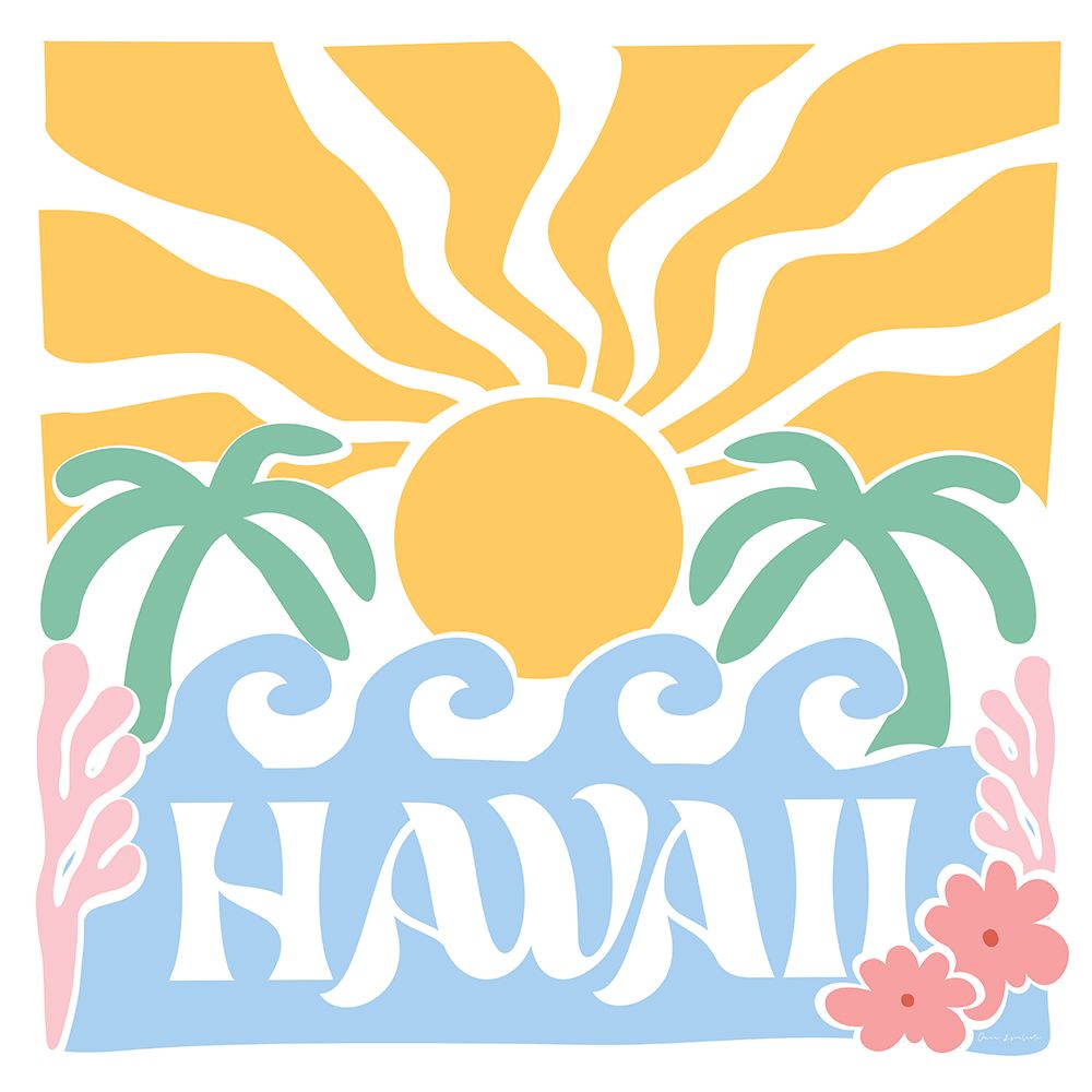 Hawaiian Fun and Sun art print by Omar Escalante for $57.95 CAD