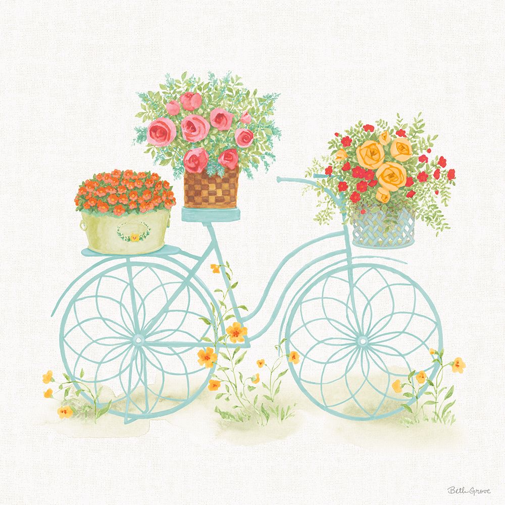 Flea Market Flowers I art print by Beth Grove for $57.95 CAD