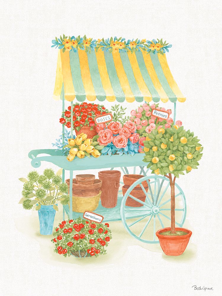 Flea Market Flowers III art print by Beth Grove for $57.95 CAD