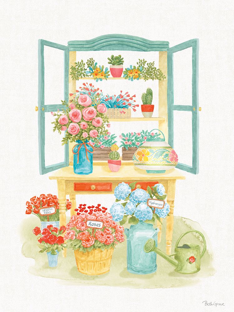 Flea Market Flowers IV art print by Beth Grove for $57.95 CAD