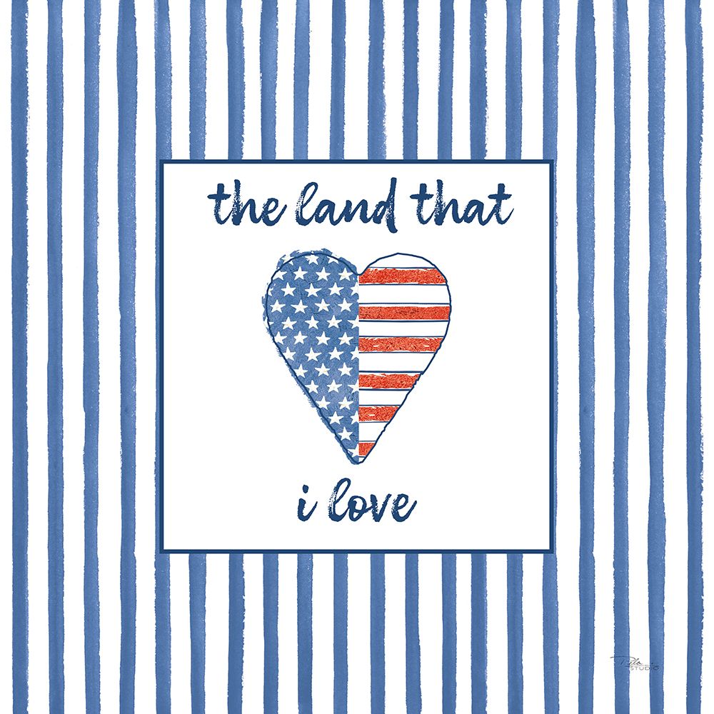 USA Cuties Stripes III art print by Pela Studio for $57.95 CAD