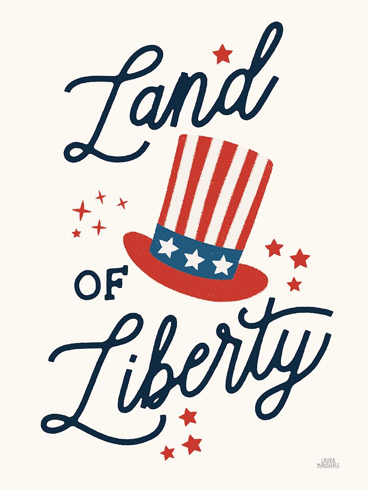 Stars and Stripes III Liberty art print by Laura Marshall for $57.95 CAD