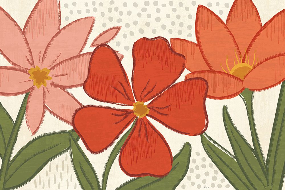 Bold Petals I art print by Veronique Charron for $57.95 CAD