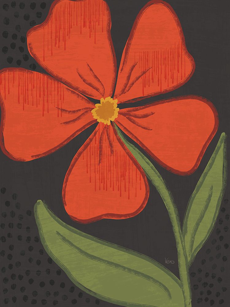 Bold Petals III Dark art print by Veronique Charron for $57.95 CAD